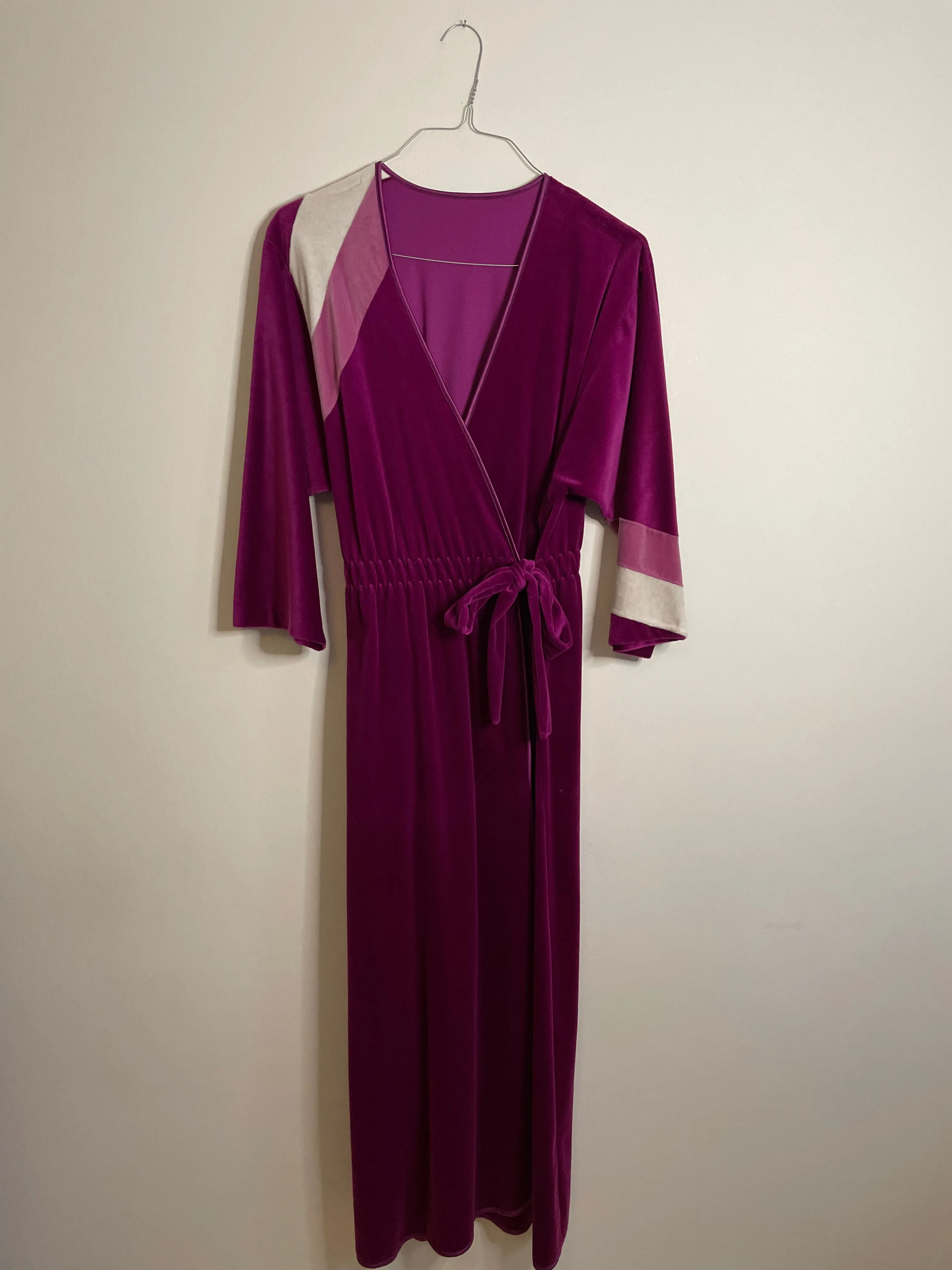 Velour Wrap Dress 70s