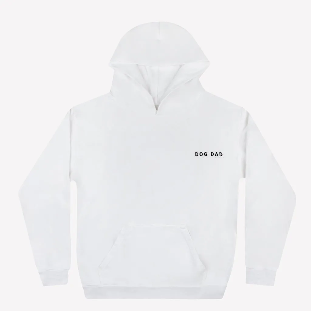 White Dog Dad Hoodie