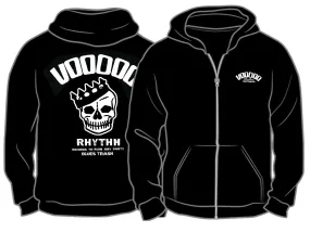 Zip Hoodie Jacket - Black - Skull Logo