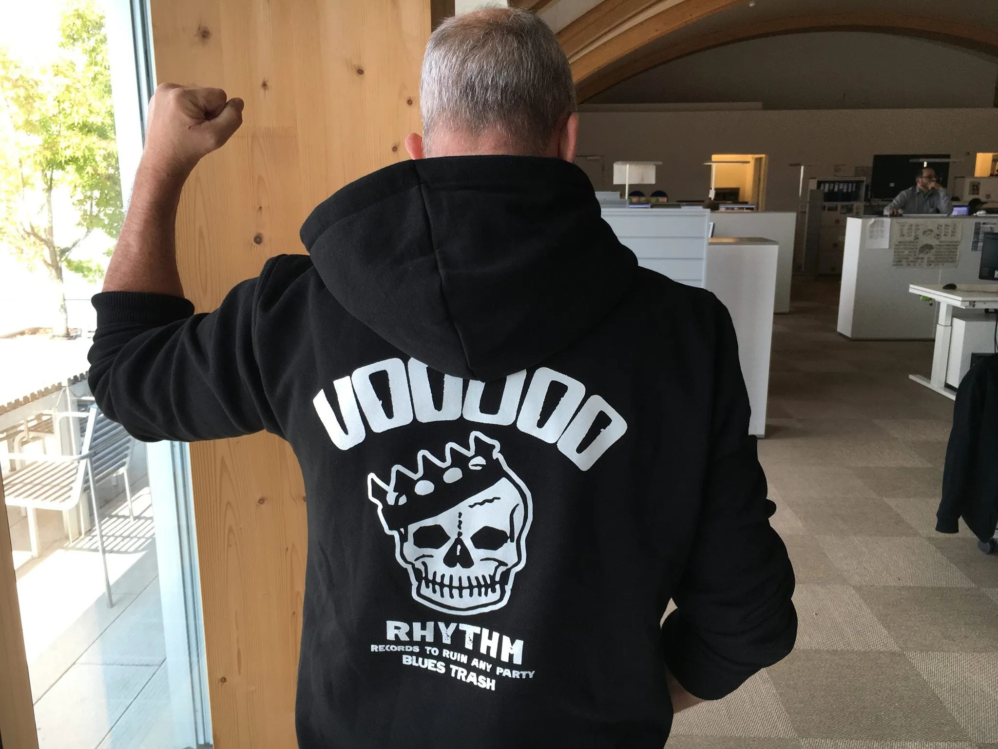 Zip Hoodie Jacket - Black - Skull Logo