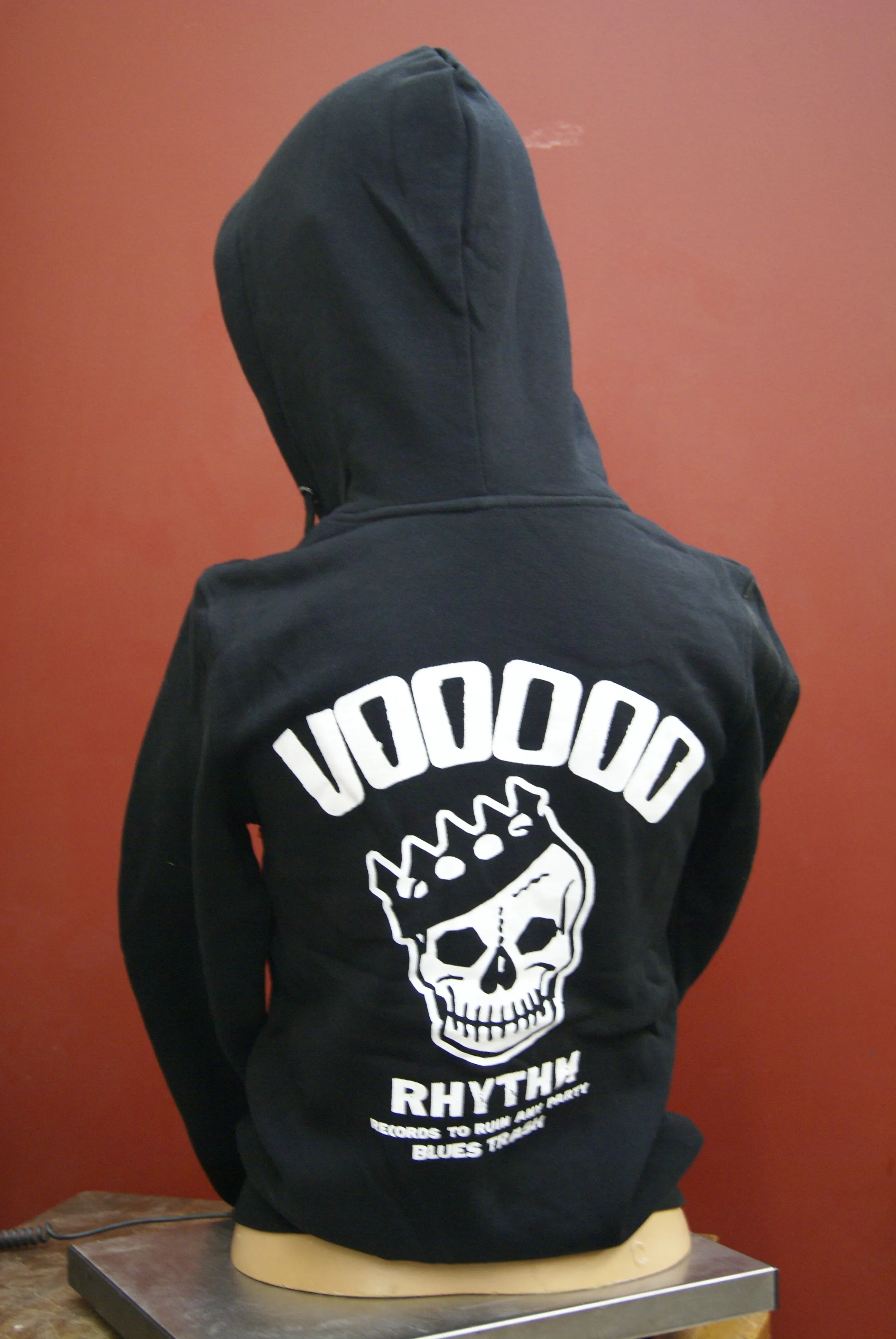 Zip Hoodie Jacket - Black - Skull Logo